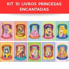Kit 10 Livros O mundo Encantado das Princesas