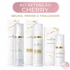Kit Retenção Cherry Lash para Extensão de Cílios  Bruma, Finalizador e Primer