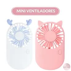 Mini Ventilador Lash Recarregável USB | Secagem da Cola Extensão de Cílios Rosa e Branco