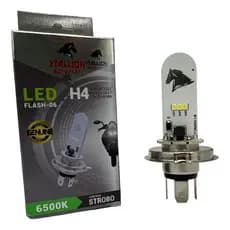 Lâmpada Led H4 Strobo Branca 6500k Cb250f Titan Cg Stallion