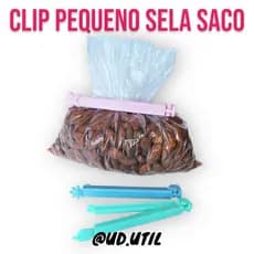 Kit Clipe Pequeno Fecha Sela Embalagens C/ 9 Peças Fecha Pequenas Embalagens de Alimentos e Temperos
