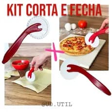 Kit Corta E Fecha Massas Carretilha Corta e Fecha Massas + Cortador Lisa