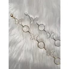Colar de cintura de diamante borboleta acessórios de moda feminino all-match