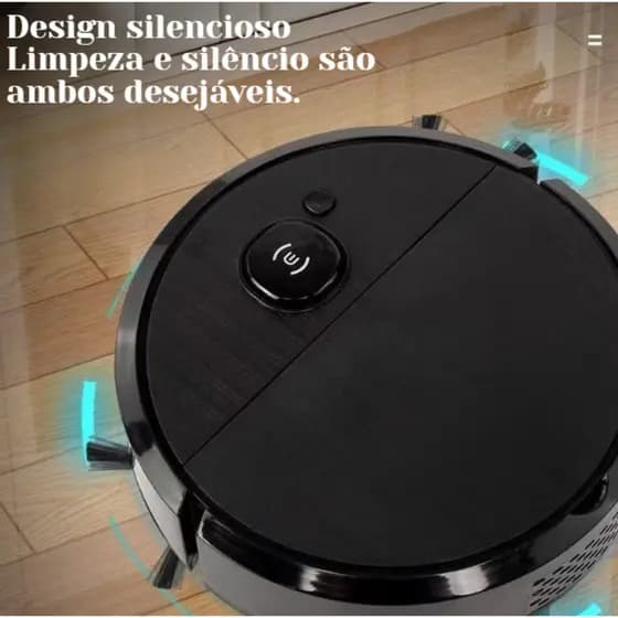 Robô Aspirador 3 em 1 Varre, Aspira e li