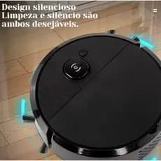 Robô Aspirador 3 em 1 Varre, Aspira e li