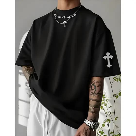 Camiseta Oversized Despojada Streetwear Urbano 100% Algodão