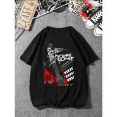 Camiseta My Chemical Romance Rock 2001 Blusa Unissex algodão Camisa t-shirt Oversized
