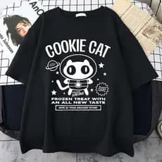Camiseta Steven Universe Cookie Cat A Pet For Your Tummy Aesthetic Camisa 100% Algodão Unissex Blusa