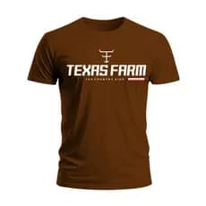 Camiseta 100% Algodão Texas Farm Country Camisa Unissex Envio Rapido Blusa Streetwear