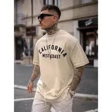 Camiseta Oversized California West Coast Streetwear Camisa 100% Algodão Envio Rápido