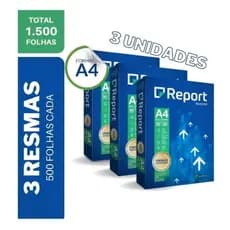 Kit 3 Pacotes Sulfites Report - Kit 3 A4