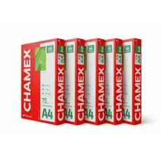 Kit 5 Pacote Sulfite Chamex A4 Branco Impressão