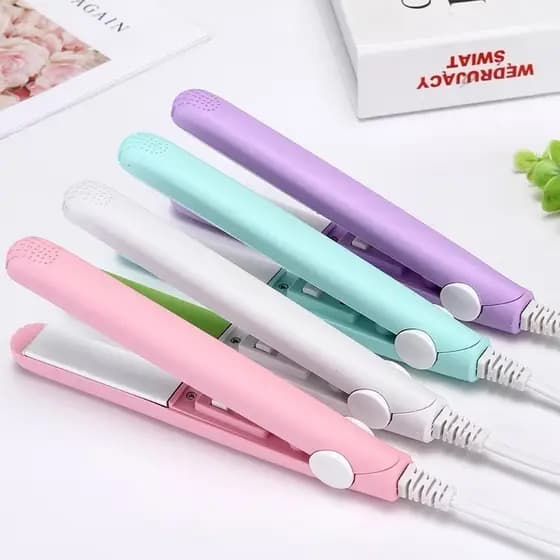 Mini Chapinha Portátil Bivolt Prancha de Cabelo Compacta Viagem