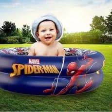 Piscina Infantil Inflável Spider-Man Homem Aranha 37 Litros 65x17cm Praia Piscina Campo Casa Cores Sortidas Para Criança