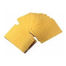 Kit Com 2 Jogos De Baralho Dourado ou Prateado,a Prova D'Agua ,Pife,Poker,Truco,Buraco,Canastra e Outros Jogos