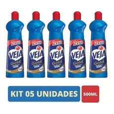 Kit com 5 Limpador Multiuso Veja Gold Multiuso 500ml