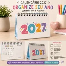 MODELO 2027 - CALENDÁRIO A6 DE MESA COLOR