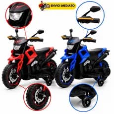 Moto Elétrica Infantil 6V com Rodinhas Farol de LED Som e Músicas Divertidas Motinha Infantil Menino Menina Recarregável