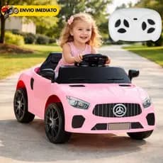 Carro Elétrico Infantil Striker X10 12v Bluetooth E Controle Rosa