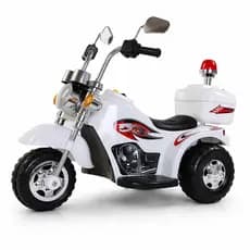 Moto Elétrica Infantil 3 Rodas com Luz, Som e Buzina Motinha Elétrica para Crianças