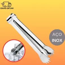 Pegador de gelo inox multiuso 18cm para cozinha bares restaurantes