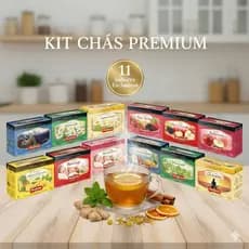 KIT CHÁS MANDIERVAS PREMIUM SABORES COM 6 UNIDADES - 120 SACHES
