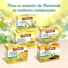 KIT CHÁS MANDIERVAS CAMOMILA SABORES MISTOS 50 SACHÊS
