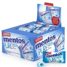 Chiclete Mentos Monopeça Pure Fresh com 60 Unidades
