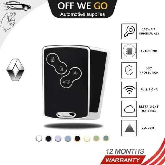 Capa De Chave Inteligente TPU Carro Para Shell Fob Renault Duster Captur Clio Logan Megane 1 2 3 Koleos Fluência Nema Zoe Cênico Sem