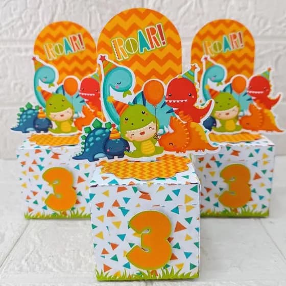 Caixa Cenario Dino Baby | Personalizados | Lembrancinhas | Festa infantil | Aniversário