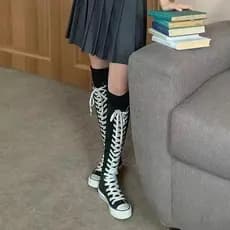 2026 Novo Estilo Sapatos de Lona Femininos Casuais Sapatos de Salto Baixo