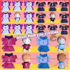 Haikyuu! Acessórios de Vestuário para Cosplay de Hinata Shoyo e Kei Tsukishima para Boneca de Pelúcia Sentada de 40cm, A