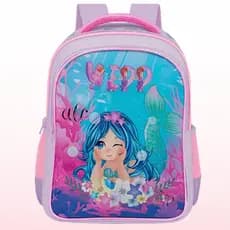 Mochila Escolar Alça Ombro Acolchoada Ajustável Bolsa Infantil Passeio Casual