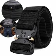 Cinto tático Militar Largo Em Nylon Engate Rápido Confortável Resistente Casual Unisex
