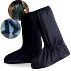 Capa de Chuva Impermeável Polaina  Sapato Moto Motoboy Antiderrapante Protetor de Sapato para Chuva Motociclista