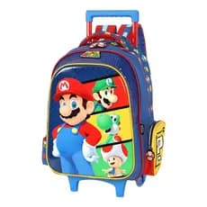 Mochila Rodinhas Escolar Infantil Super Mario Bros Mochila Rodinhas Escolar Infantil Super Mario Bros Mochila Original