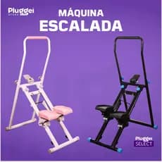 Máquina de Escalada Dobrável até 130kg com Display LCD Simulador de Caminhada Fitness Casa