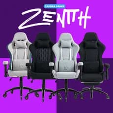 Cadeira Gamer c/ Massageador de Lombar Reclinável Ergonômica até 150kg Profissional Zenith T4M3