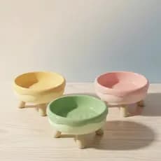 Tigela Elevada Buppy 4 Pernas Plástico Para Ração 25cm