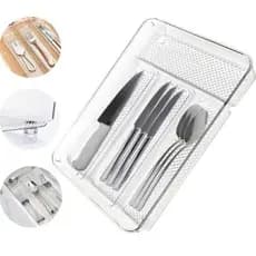 Porta Talheres Organizador de Cozinha Acrilico Premium