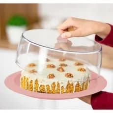 Porta Bolo Boleira Redondo Com Tampa plastico Transparente – Armazenar o bolo, Torta
