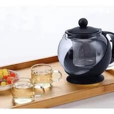 Chaleira Bule Vidro Infusor Para Chá 750ml (COR ALEATORIA)