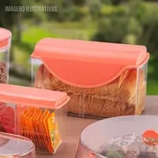 Porta Pão Premium UZ - Porta Pão Francês - Porta Pao - Porta Bolo Doces Salgados Envio Imediato