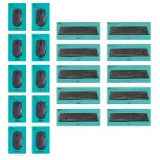 Combo Com 10 Teclados K120 E 10 Mouses M90 Logitech Qwert.