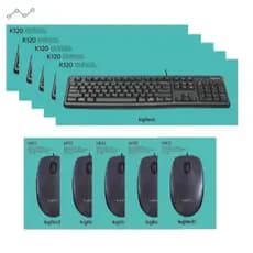 Promoção Especial 5 Teclados + 5 Mouses Com Cabo Usb Basicos Preto Preto