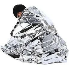 Cobertor Manta Térmica Aluminizada Resgate, Emergência E Camping - Kit Com 60 Unidades