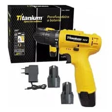 Parafusadeira Furadeira 3/8 2 Baterias Biv 7743 Titanium Cor Amarelo Frequência 60hz clip-icon Parafusadeira Furadeira .