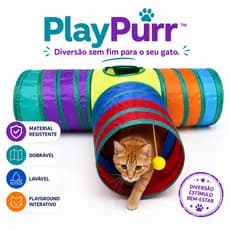 Brinquedo Interativo para Gato Túnel Formato em T
