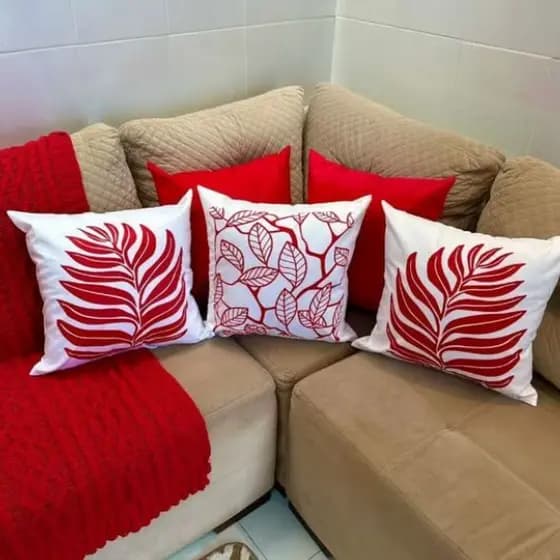 CAPA DE ALMOFADA ESTAMPADA KIT 5 PEÇAS 45 X 45