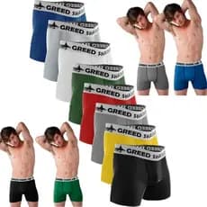 Kit 20 Cuecas Boxer Box Adulto Masculino Microfibra Premium Lisas ou Kit com 10 Cueca